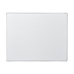 Tapis de souris en pneu recyclé Tapis de souris en pneu recyclé couleur blanc deuxième vue