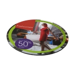 Tapis de souris rond avec base en mousse Publish Round couleur blanc