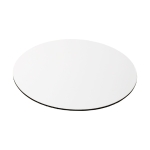 Tapis de souris rond avec base en mousse Publish Round couleur blanc deuxième vue