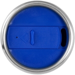 Tasse thermos personnalisée  en acier et plastique 410ml Inox Colors couleur bleu