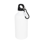 Gourde métal personnalisée avec image 400ml Cruiser Sublim couleur blanc deuxième vue frontale