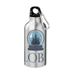 Gourde métal personnalisée avec image 400ml Cruiser Sublim couleur argenté