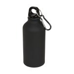 Bouteille publicitaire aluminium finition mate 400ml Matt Cruiser couleur noir deuxième vue frontale