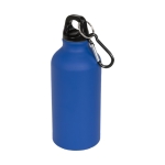 Bouteille publicitaire aluminium finition mate 400ml Matt Cruiser couleur bleu deuxième vue frontale