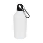 Bouteille publicitaire aluminium finition mate 400ml Matt Cruiser couleur blanc deuxième vue frontale