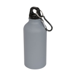 Bouteille publicitaire aluminium finition mate 400ml Matt Cruiser couleur gris deuxième vue frontale