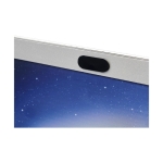 Goodie cache webcam personnalisé avec couvercle coulissant Spyshield couleur noir deuxième vue frontale