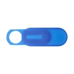 Goodie cache webcam personnalisé avec couvercle coulissant Spyshield couleur bleu roi troisième vue frontale