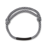 Bracelets publicitaires en polyester en forme de cordon Cord couleur blanc
