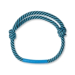 Bracelets publicitaires en polyester en forme de cordon Cord couleur bleu ciel