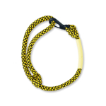 Bracelets publicitaires avec forme de cordon et clip Cord Clip couleur jaune