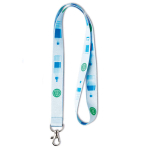 Tour de cou RPET Sublim Express 15mm couleur blanc