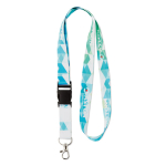 Tour de cou RPET Sublim Plus Express 15mm couleur blanc
