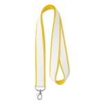 Tour de cou Double Sublim Express 20mm couleur jaune