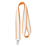 Tour de cou Double Sublim Express 20mm couleur orange