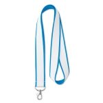 Tour de cou Double Sublim Express 20mm couleur bleu ciel