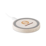 Chargeur sans fil Natural Round couleur beige vue principale