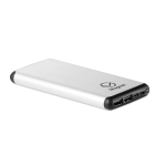 Batterie externe sans fil Fullcharge couleur argenté mat deuxième vue principale
