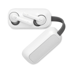 Set d'écouteurs sans fil personnalisés avec support de charge Box couleur blanc dixième vue
