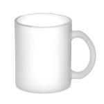 Tasse en verre mat pour impression d'images 300ml Frost Sublim couleur blanc transparent