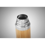 Thermos promotionnel en acier avec extérieur en bambou 400ml Bamboo couleur bois sixième vue