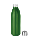 Gourde en verre coloré avec bouchon en acier 650 ml UrbanStyle Crystal couleur vert deuxième vue