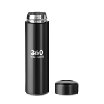 Thermos publicitaire en acier coloré avec infuseur 470 ml Tube couleur noir deuxième vue principale