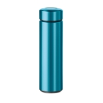 Thermos publicitaire en acier coloré avec infuseur 470 ml Tube couleur bleu ciel