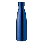 Gourde isotherme personnalisée en acier élégante 500 ml Midlane couleur bleu