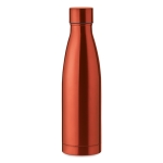 Gourde isotherme personnalisée en acier élégante 500 ml Midlane couleur orange