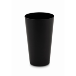 Gobelet personnalisé en plastique avec finition givrée 500ml Concert couleur noir