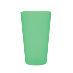 Gobelet personnalisé en plastique avec finition givrée 500ml Concert couleur vert transparent