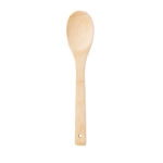 Cuillère à salade personnalisable en bambou naturel couleur beige