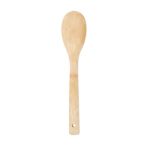 Cuillère à salade personnalisable en bambou naturel couleur beige deuxième vue