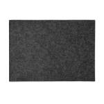 Porte-documents simple personnalisable et économique en feutre Flow couleur gris foncé troisième vue