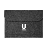 Porte-documents simple personnalisable et économique en feutre Flow couleur gris foncé vue principale