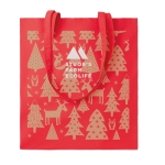 Sac en toile personnalisé pas cher coloré 180 g/m2 EcoColor Superb couleur rouge deuxième vue principale