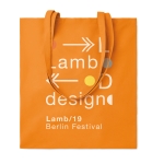 Sac en toile personnalisé pas cher coloré 180 g/m2 EcoColor Superb couleur orange vue principale