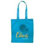Sac en toile personnalisé pas cher coloré 180 g/m2 EcoColor Superb couleur turquoise vue principale