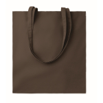 Sac en toile personnalisé pas cher coloré 180 g/m2 EcoColor Superb couleur marron foncé