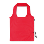 Sac pliable en plastique recyclé RPET couleur Strawberry RPET couleur rouge