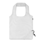Sac pliable en plastique recyclé RPET couleur Strawberry RPET couleur blanc