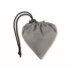 Sac pliable en plastique recyclé RPET couleur Strawberry RPET couleur gris foncé deuxième vue