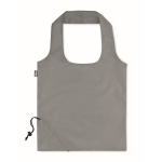 Sac pliable en plastique recyclé RPET couleur Strawberry RPET couleur gris foncé troisième vue