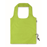 Sac pliable en plastique recyclé RPET couleur Strawberry RPET couleur vert lime