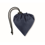 Sac pliable en plastique recyclé RPET couleur Strawberry RPET couleur bleu marine deuxième vue