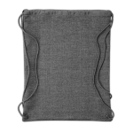 Sac à cordons personnalisable en polyester mélangé 1200D Lifestyle couleur gris deuxième vue