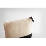 Trousse de toilette personnalisée en coton 340 g/m² Promenade couleur noir deuxième vue