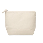 Trousse de toilette personnalisée en coton 340 g/m² Promenade couleur beige