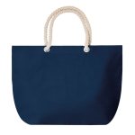 Sac de plage personnalisé avec poignées en corde 220 g/m2 Nautics couleur bleu troisième vue